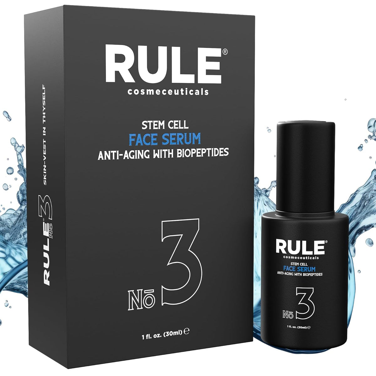 No.3 - Facial Serum with Biopeptides & Apple Stem Cells, Face Serums for Anti Aging, Peptide Serum