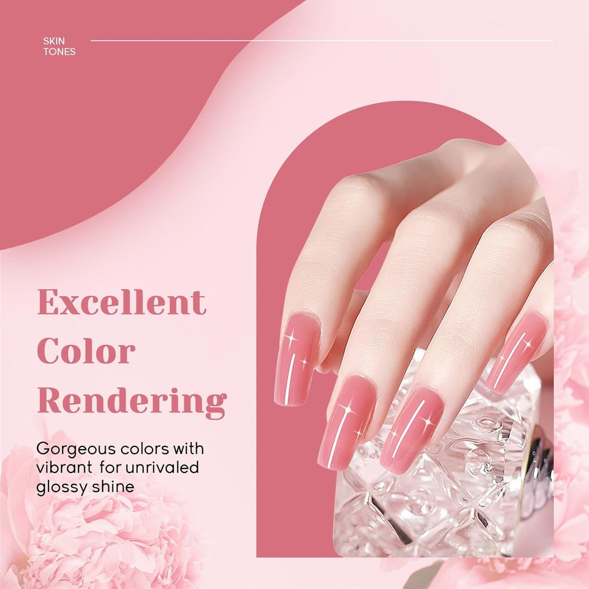 JEWHITENY 14 PCS Poly Nail Gel Kit Poly Extension Gel Kit Starter Kit With Slip Solution