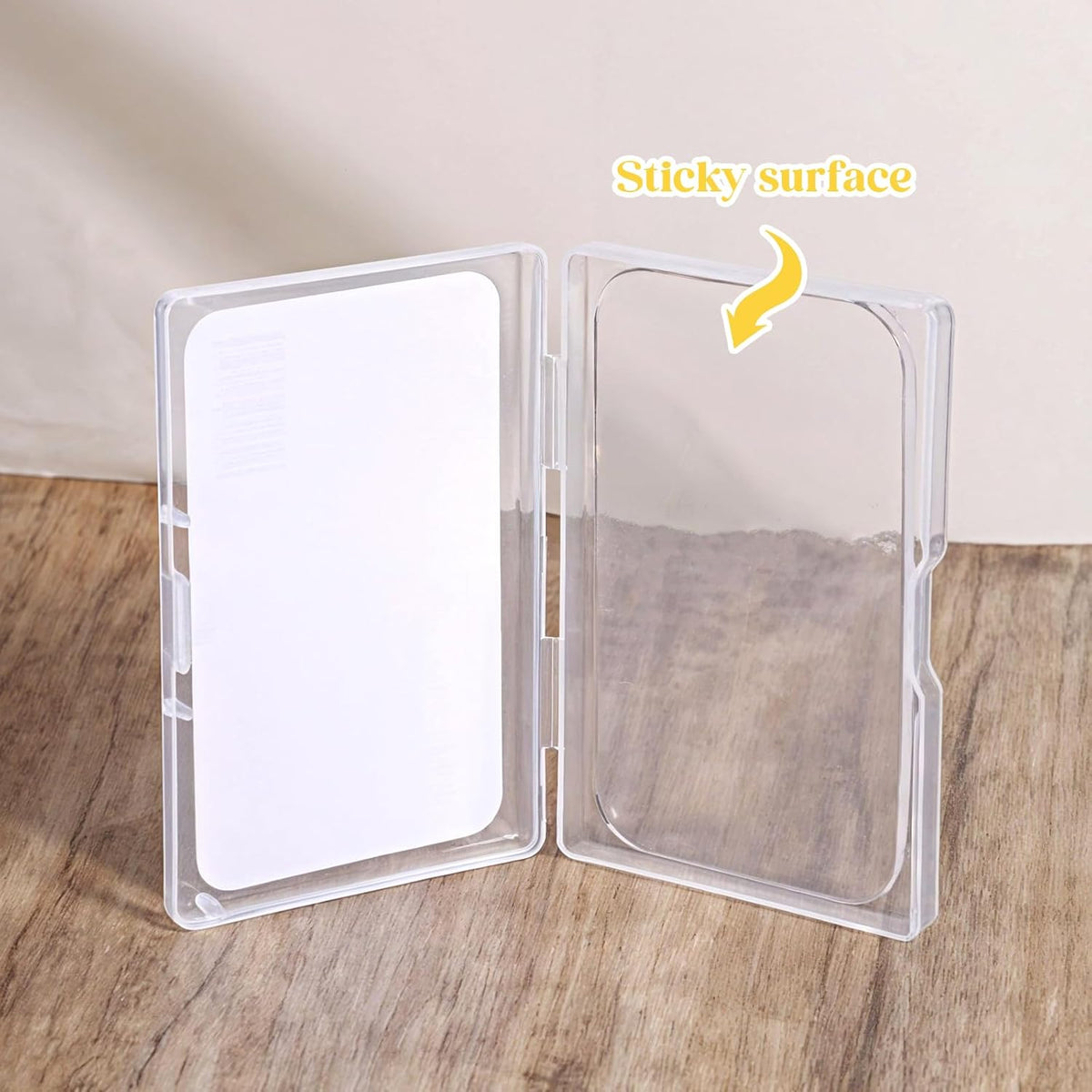 Eyelash Case, Eyelash Holder Case, Clear Compact Eyelashes Container, Portable Silicone False Lash