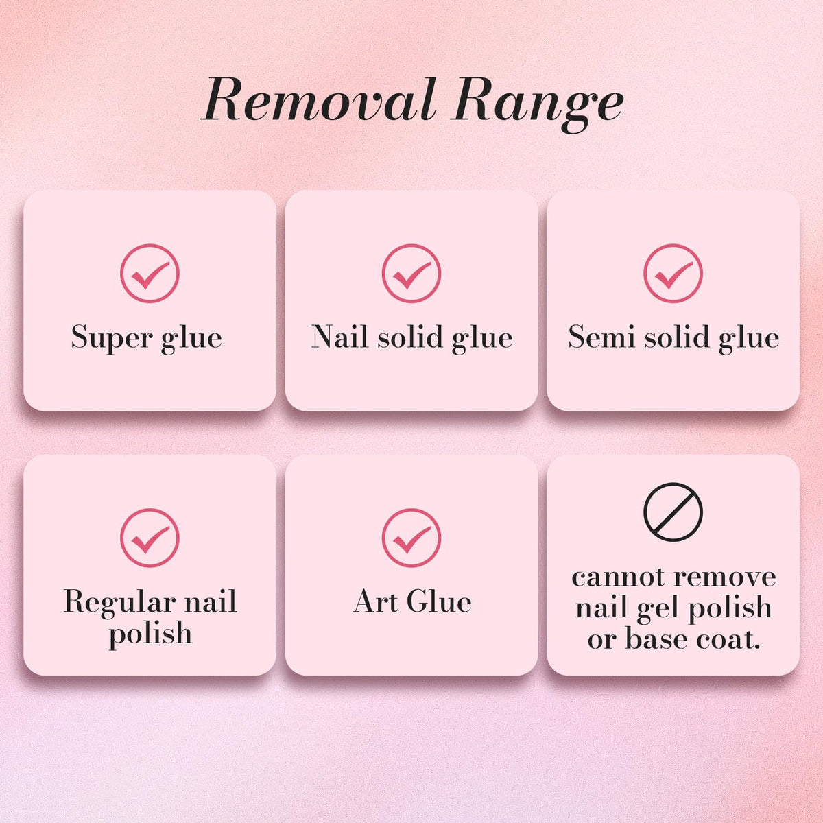 Curvlife 15g Semi Solid Nail Glue Gel with 5ml 3 in 1Nail Glue Remover, No Need for Uv Light, Gel