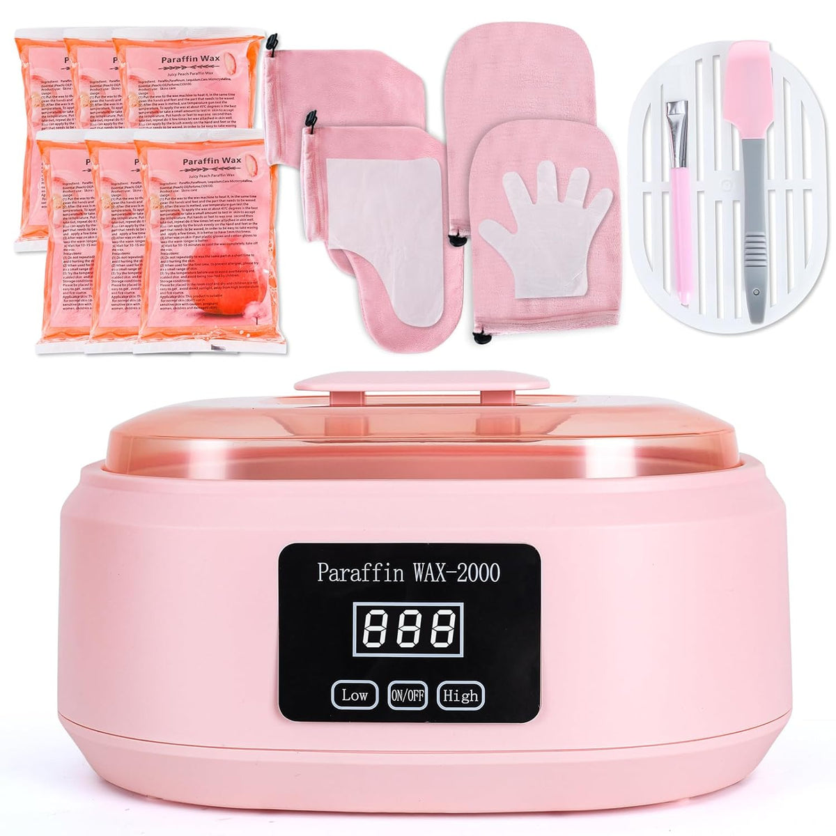 Paraffin Wax Machine for Hand and Feet - 3500ml Hot Wax Hand Wax Machine with 6 Pcs Paraffin Bath