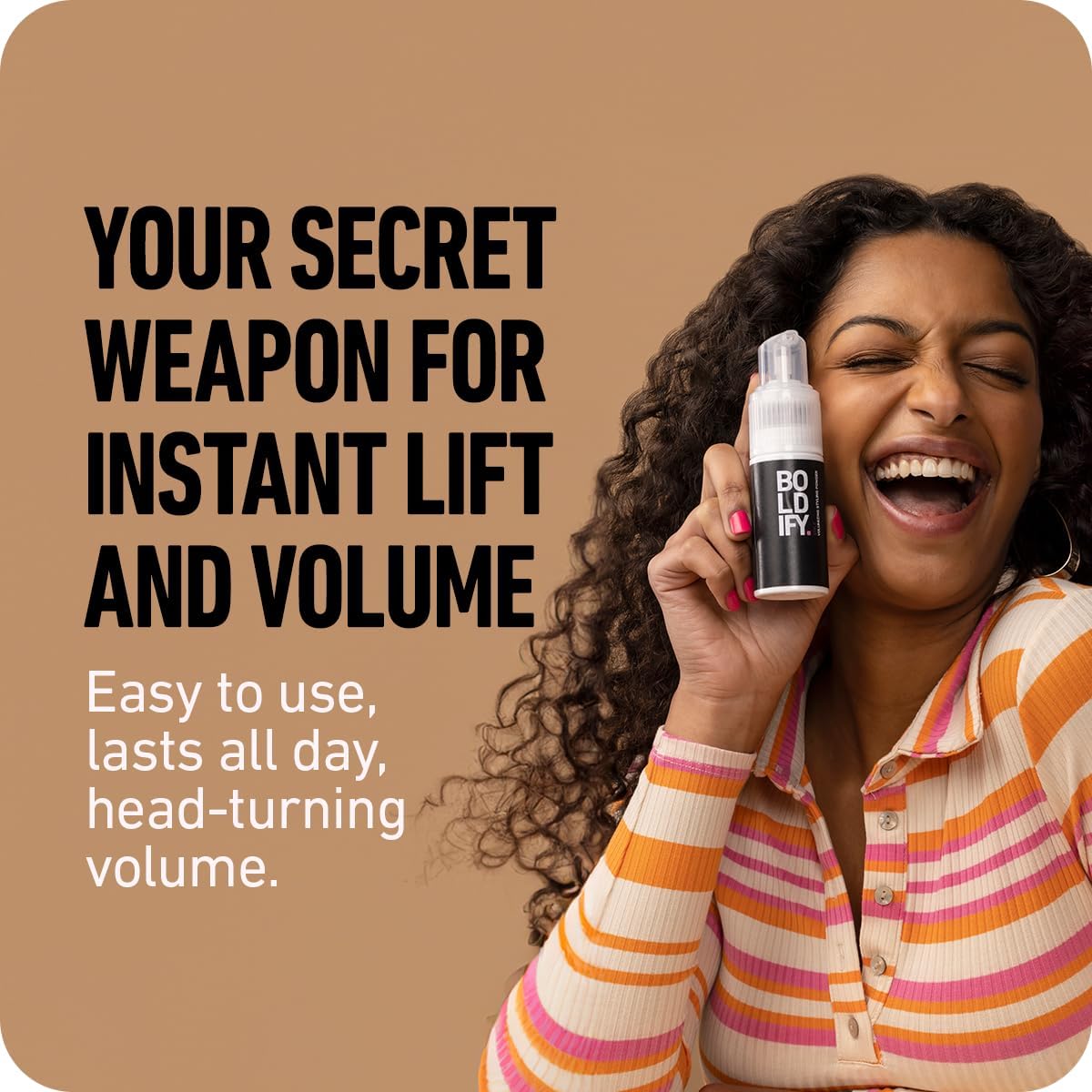 BOLDIFY Hair Texture Powder and Volumizer - Styling for Thinning Hair - Volumizing Powder for Women