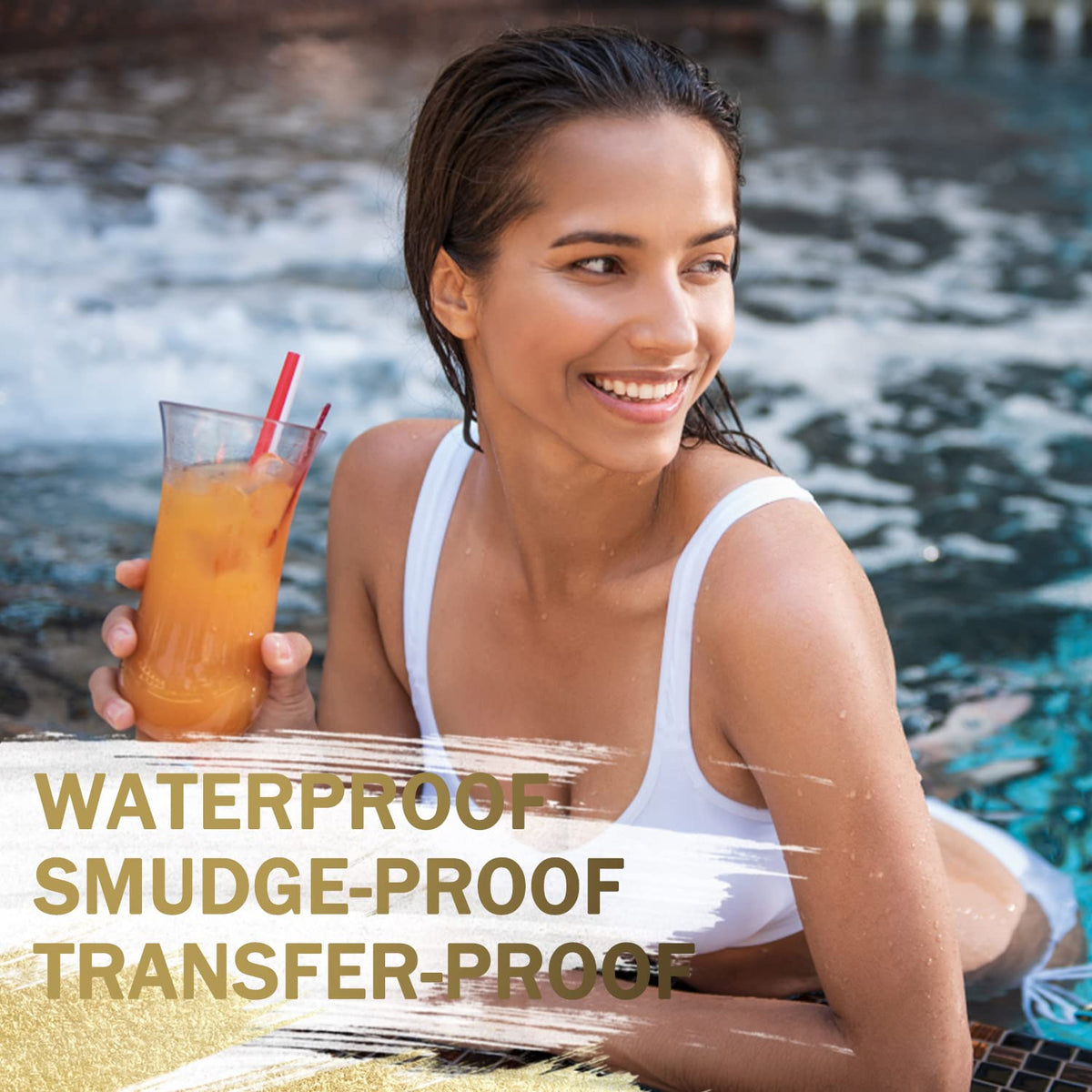LAVONE Eyebrow Stamp Pencil Kit - Makeup Brow Stamp Trio with Waterproof Eyebrow Pencil, Eyeliner