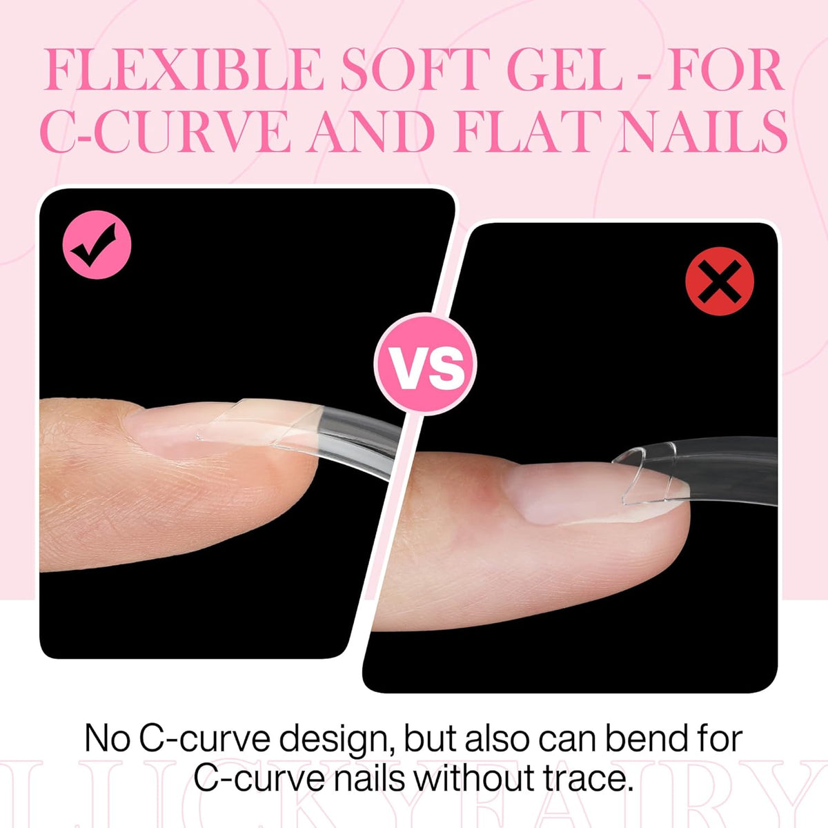 Half Cover Duck Nail Tips 504 Pcs Duck Press on Nails Clear Soft Gel Short Duck Nail Tips 11 Sizes