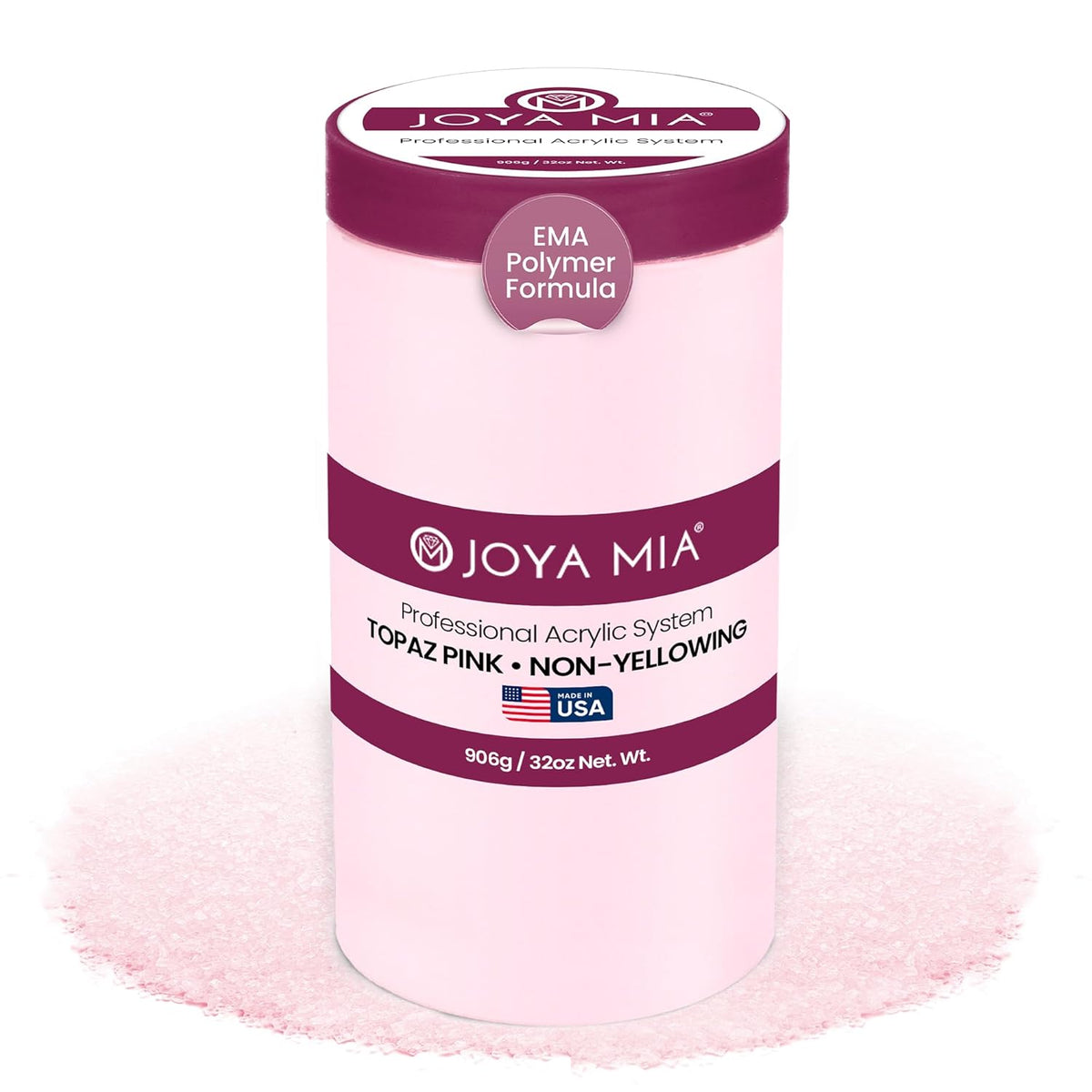 Joya Mia Acrylic Powder for Nails, MMA-Free, Super Adhesion Professional Powder for Flawless &