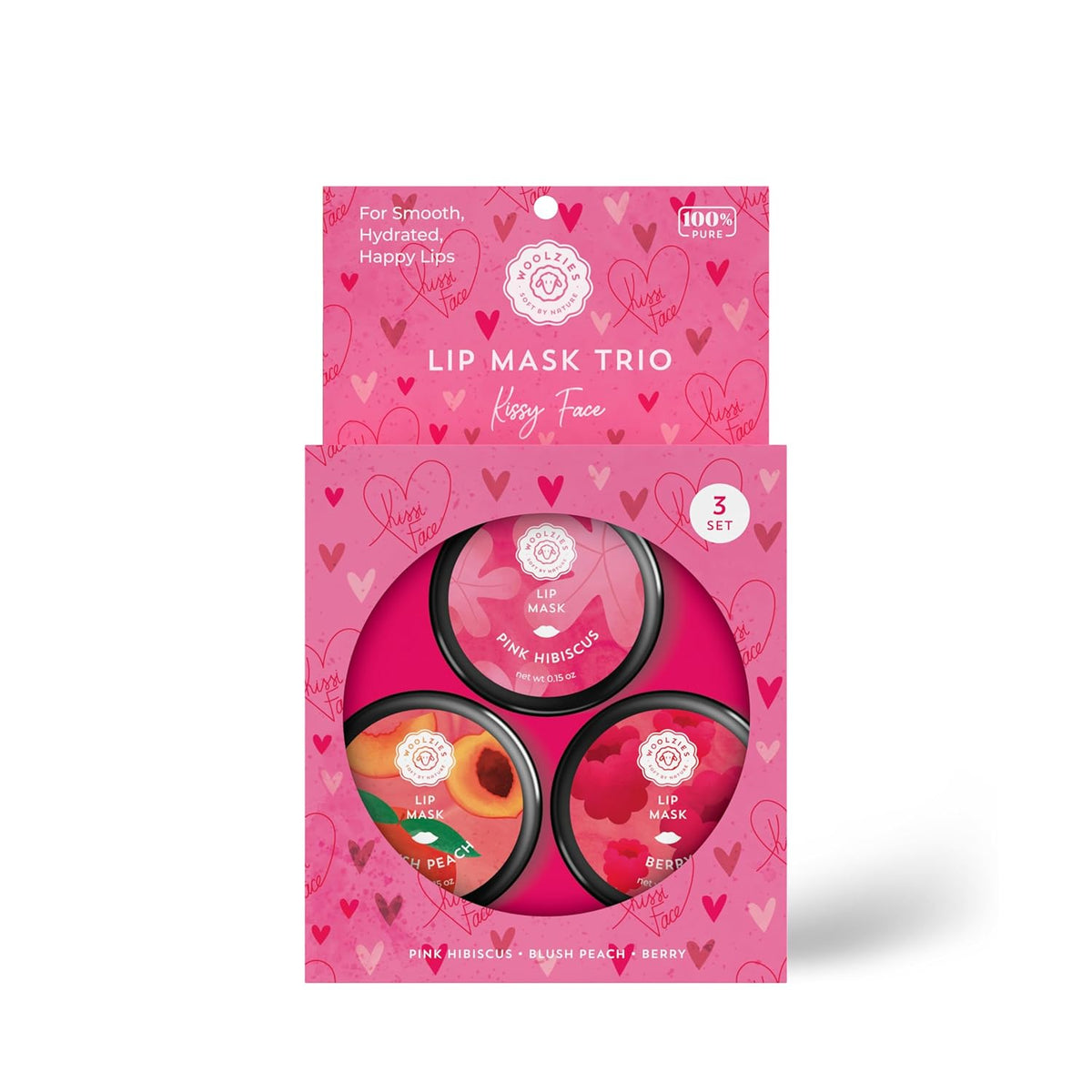 Overnight Lip Sleeping Masks Trio - Set of 3 All Natural Hydrating Lip Treatment - Overnight Repair