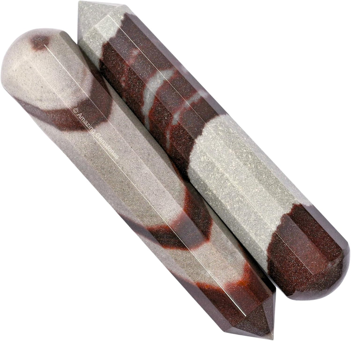 Amazing Gemstone Narmada Shiva Lingam Crystal Wand Massage Stick - Pelvic Wand Gua Sha for Adults