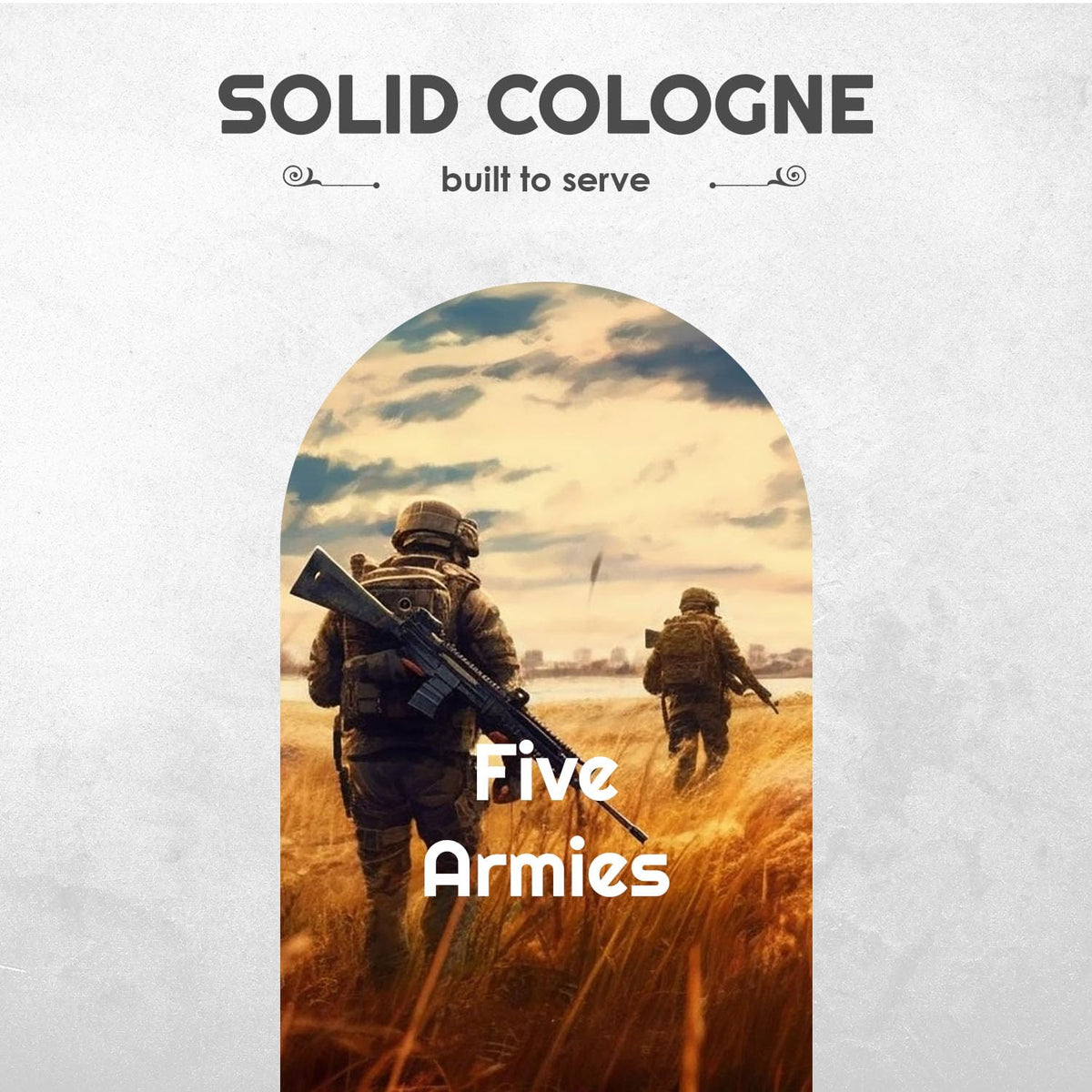 Solid Cologne Set of 5 with Bay Rum Solid Cologne, Bourbon Solid Cologne, Business As Usual