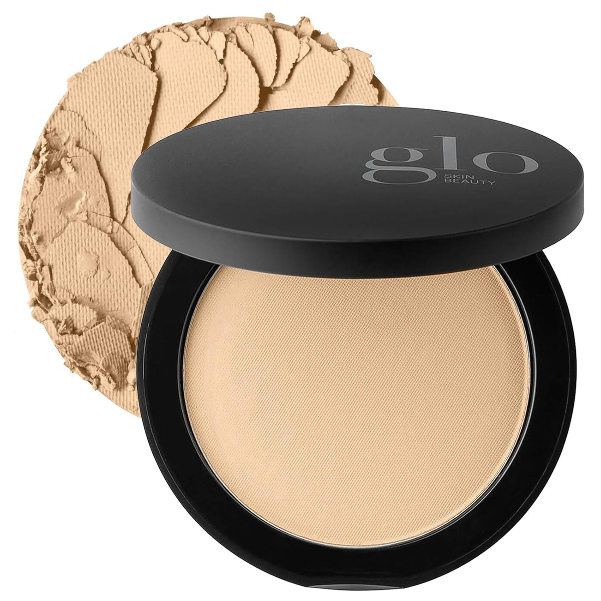 Glo Skin Beauty Pressed Base Powder Foundation Makeup (Golden Medium) - Flawless Coverage for a