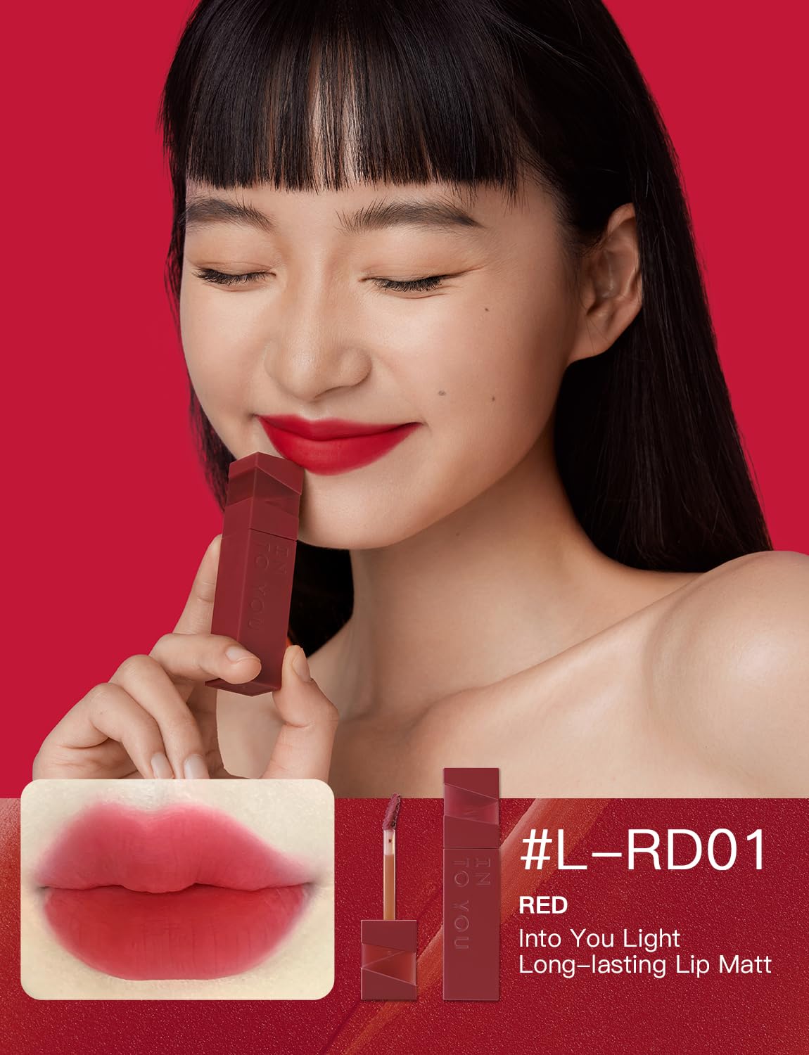 INTO YOU Matte Velvet Lip Stain Long Lasting Waterproof Lip Gloss Makeup Moisturizing Lipstick for