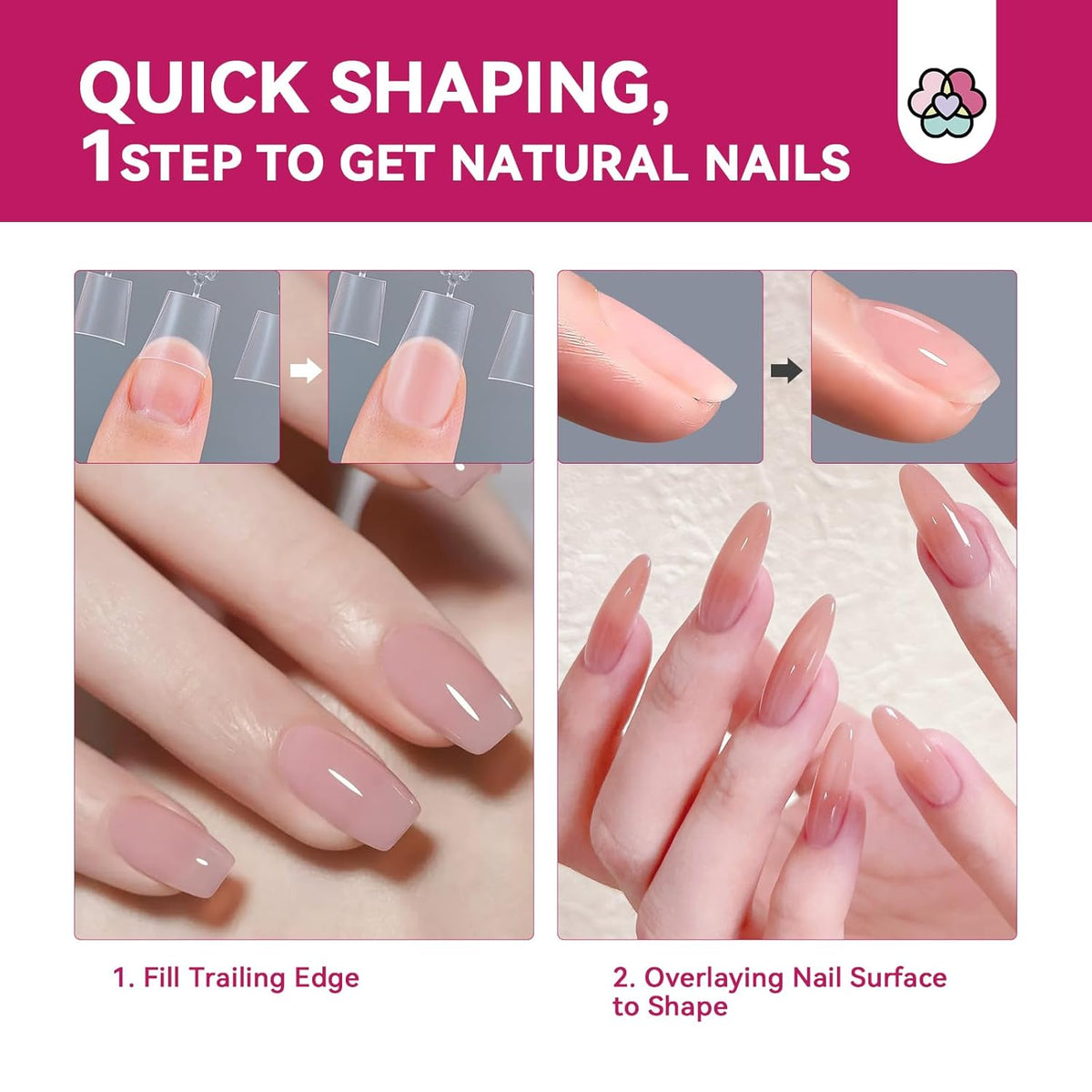SAVILAND Builder Nail Gel Kit with Nail Drill: Castor Oil Vitamin E Builder Nail Gel in a Bottle 6