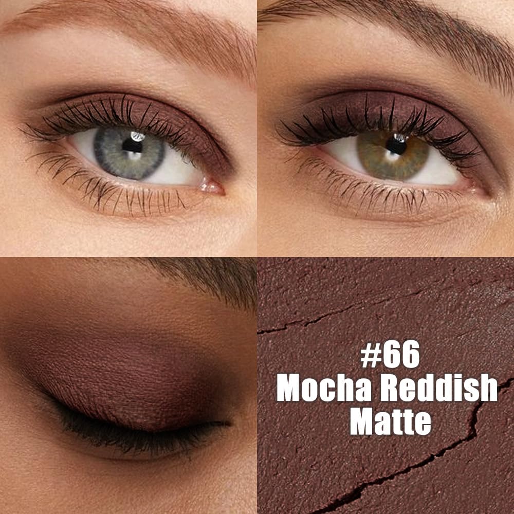 Kaely Cream Eye Shadow Sticks, Mocha Reddish Matte Eyeliner Pencil Eyeshadow Palette Makeup, Eye