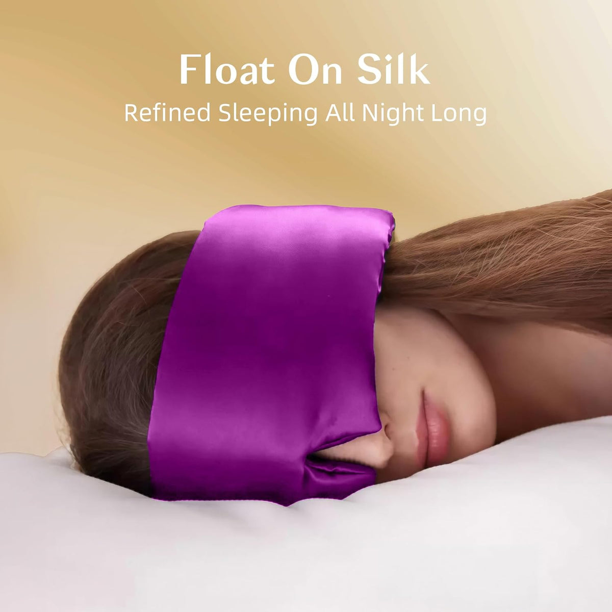 Silk Sleep Mask for Women and Men, Side Sleeper, 22 Momme Pure Mulberry Silk Total Blackout 100%