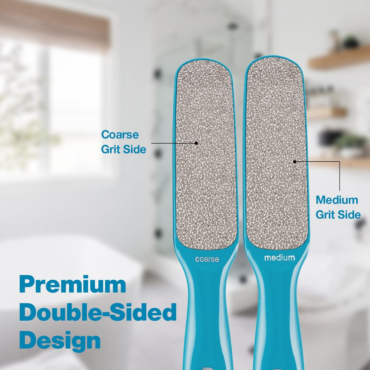 Probelle Double Sided Multidirectional Nickel Foot File Callus Remover - Immediately Reduces