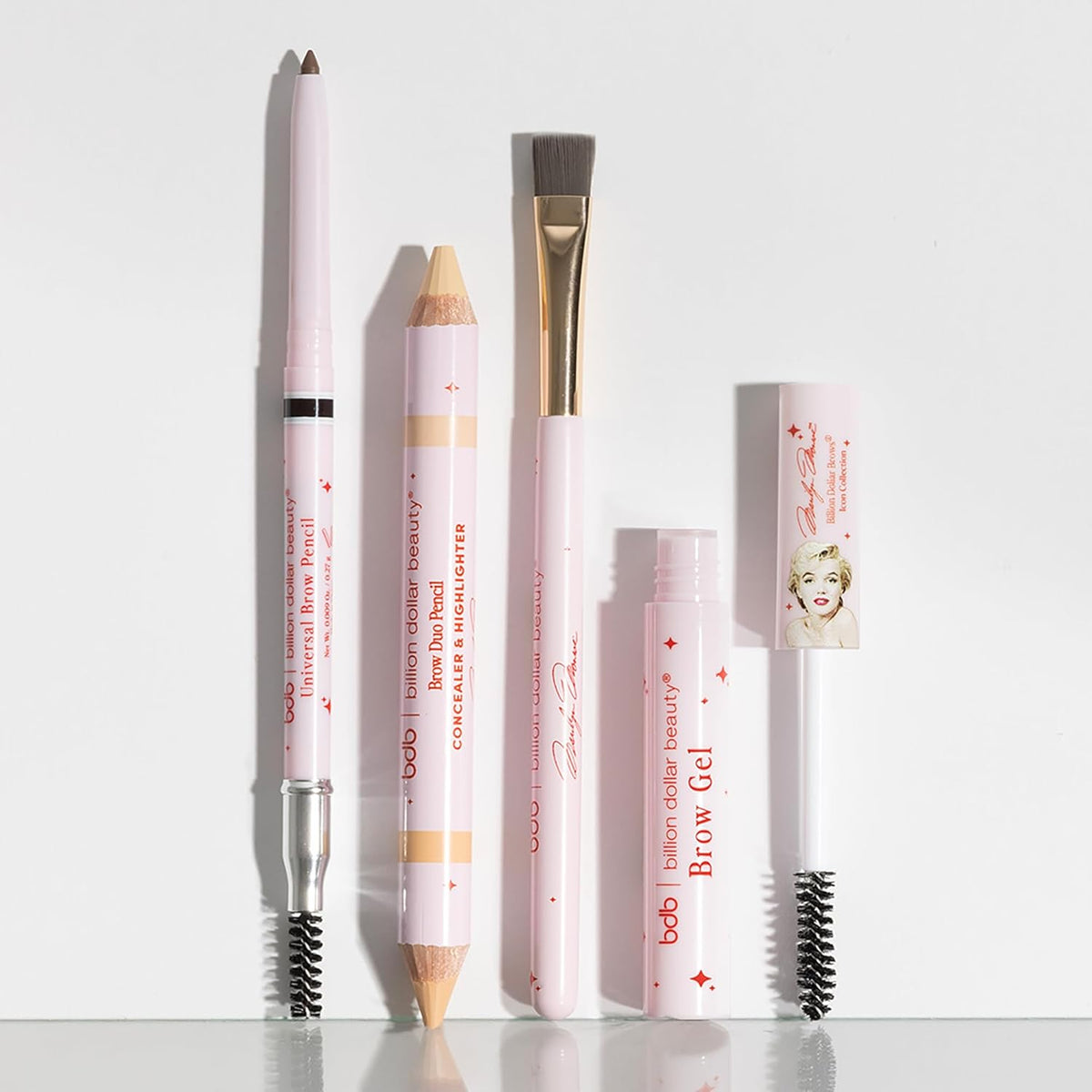 bdb Marilyn Monroe Universal Eyebrow Pencil - Precision Tip & Spoolie, Waterproof, Define Shape &