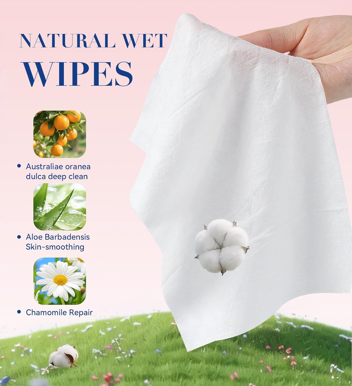 Thickened Flushable Wipes 30 Counts - ON-THE-GO Individually Wrapped for Women Men I Wet Wipes for