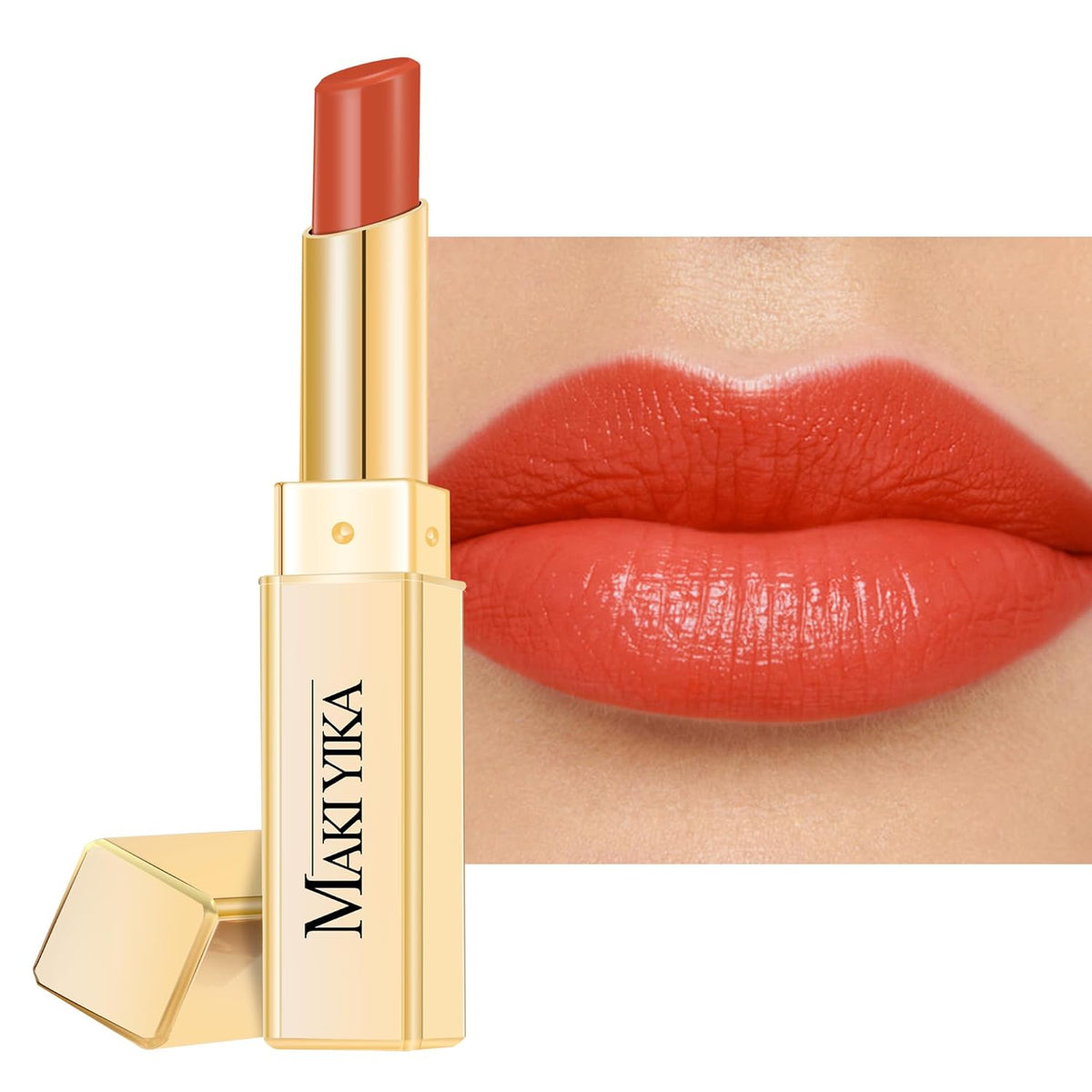 MAKI YIKA Moisture Red Lipstick for Women Hydrated Tinted Lip Balm for Dry Cracked Lips Weightless
