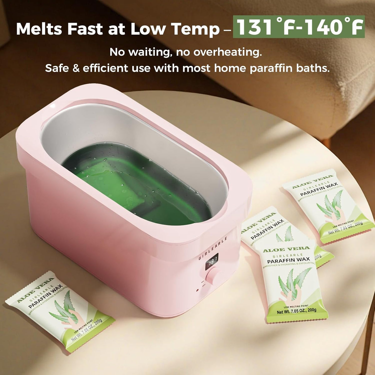Paraffin Wax Refills 10 Packs for Paraffin Wax Bath Machine - for Dry Cracked Skin on Hands, Feet