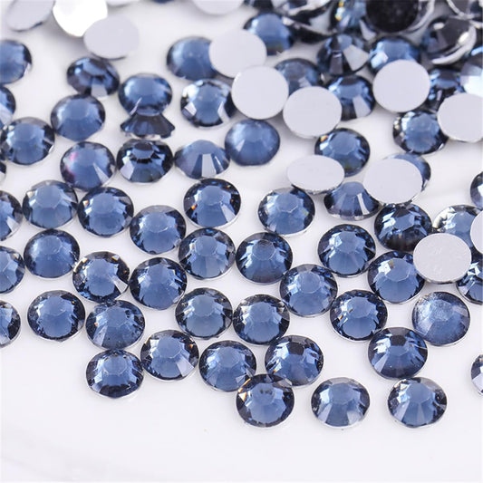 1000 Pieces SS20 5mm Flatback Rhinestones Clear Glass Round Gems Crystals for Nail Art DIY Crafts