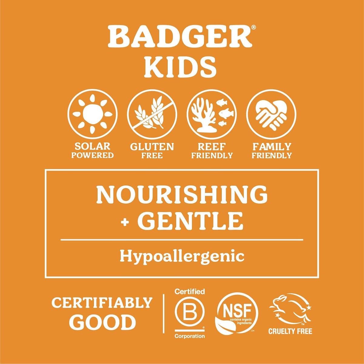 Badger Mineral Kids Sunscreen Face Stick SPF 35, Zinc Oxide Travel Size Sunscreen Stick for Kids