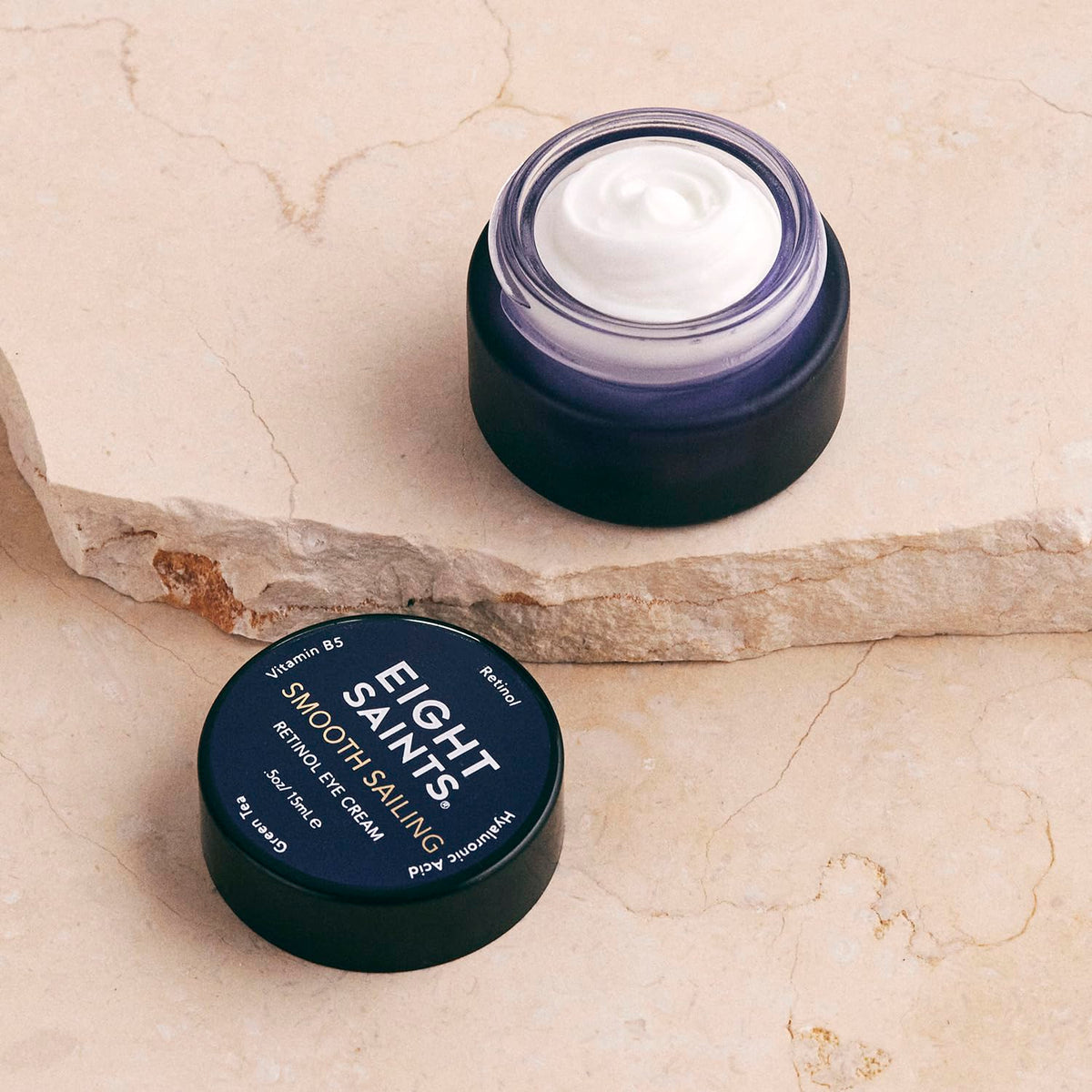 Eight Saints Retinol Eye Cream, Natural & Organic, For Smoothing Fine Lines and Wrinkles and