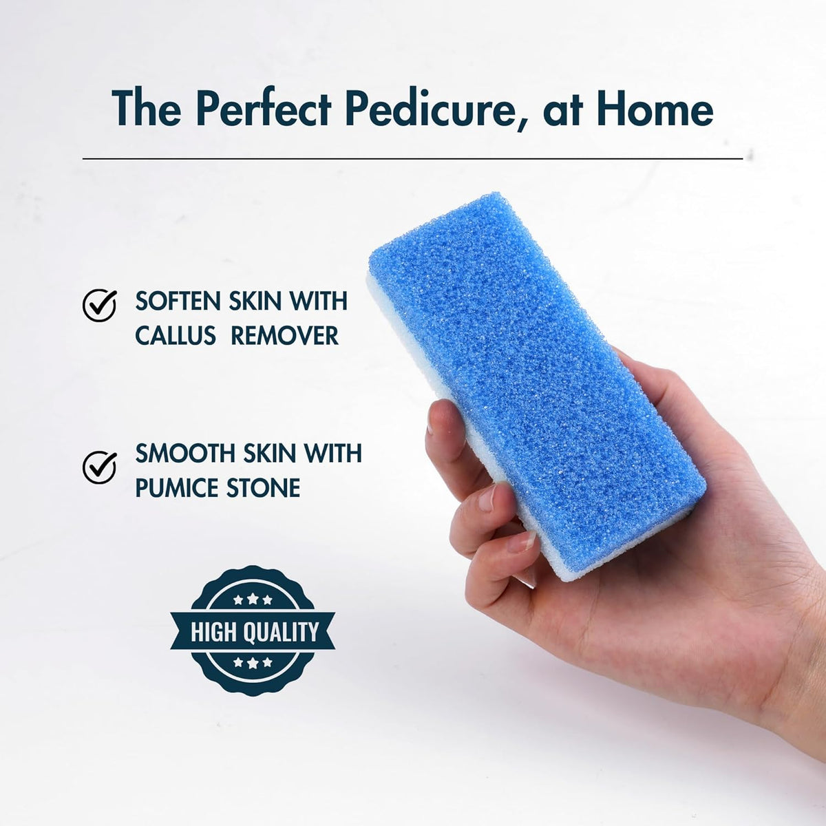 DeEnti Double Pumice Pack, Bundle Includes Mint Scented Callus Remover, 2 Pumice Stones for Feet