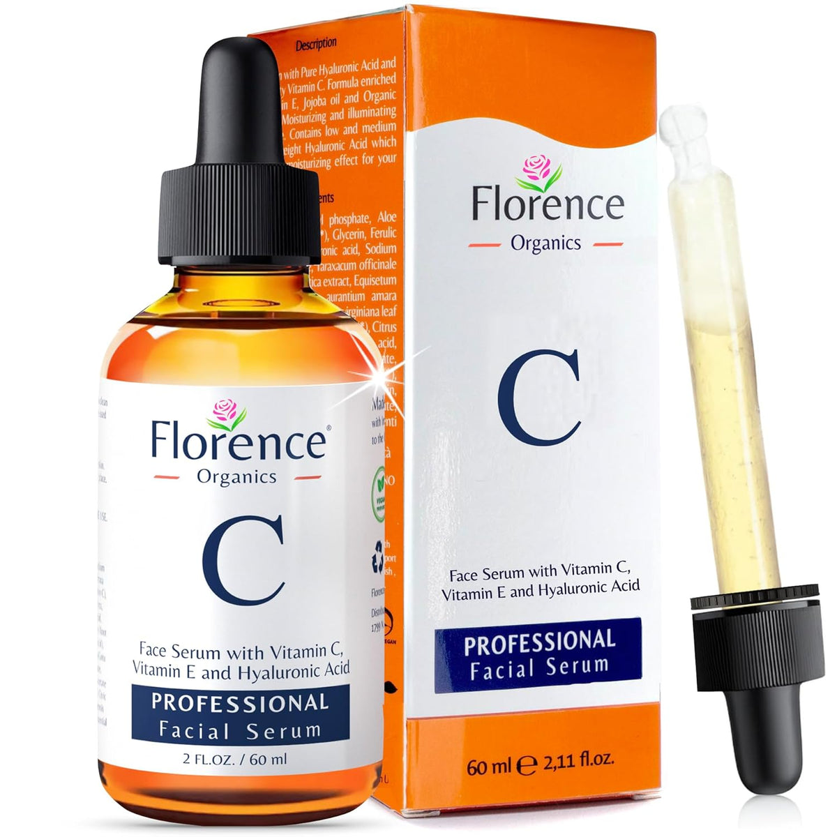Vitamin C Serum For Face – Anti-Aging Facial Serum with Vitamin C, Hyaluronic Acid, Niacinamide, B5