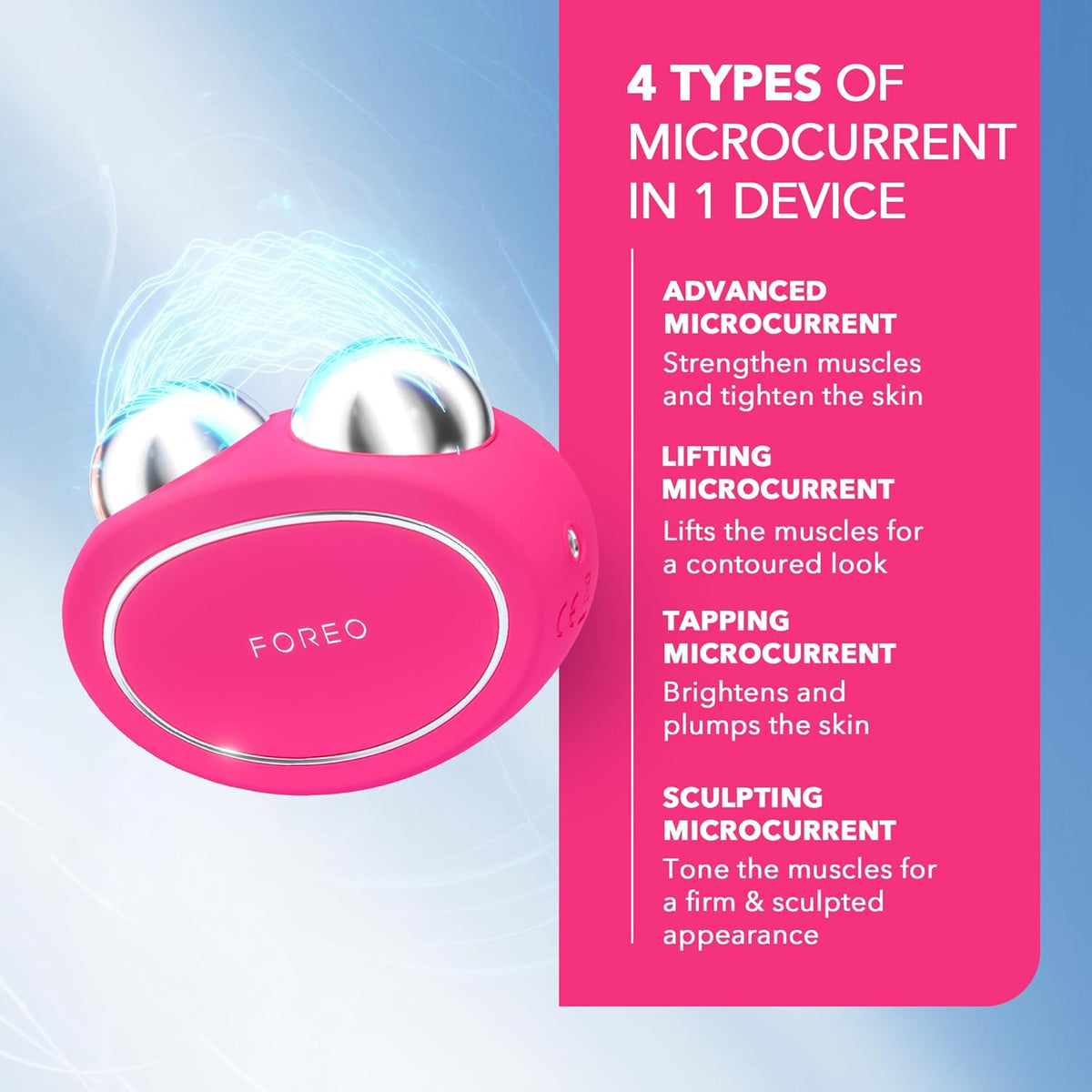 FOREO Bear 2 Advanced Toning Microcurrent Facial Device -Face Sculpting Tool - Firm & Contour