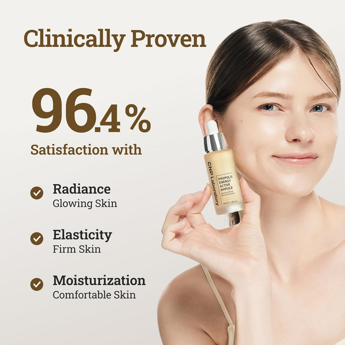 CNP Honey Glow Serum - Hyaluronic Acid & Propolis for Hydrating, Anti-Aging, Centella Soothing