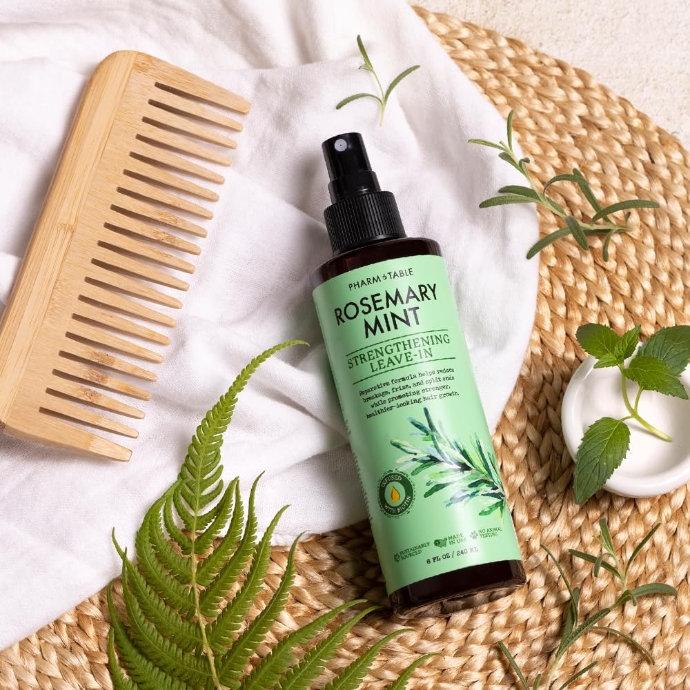 Leave In Conditioner Spray - Rosemary & Mint Scalp Treatment - Anti-Dandruff and Dry & Itchy Scalp