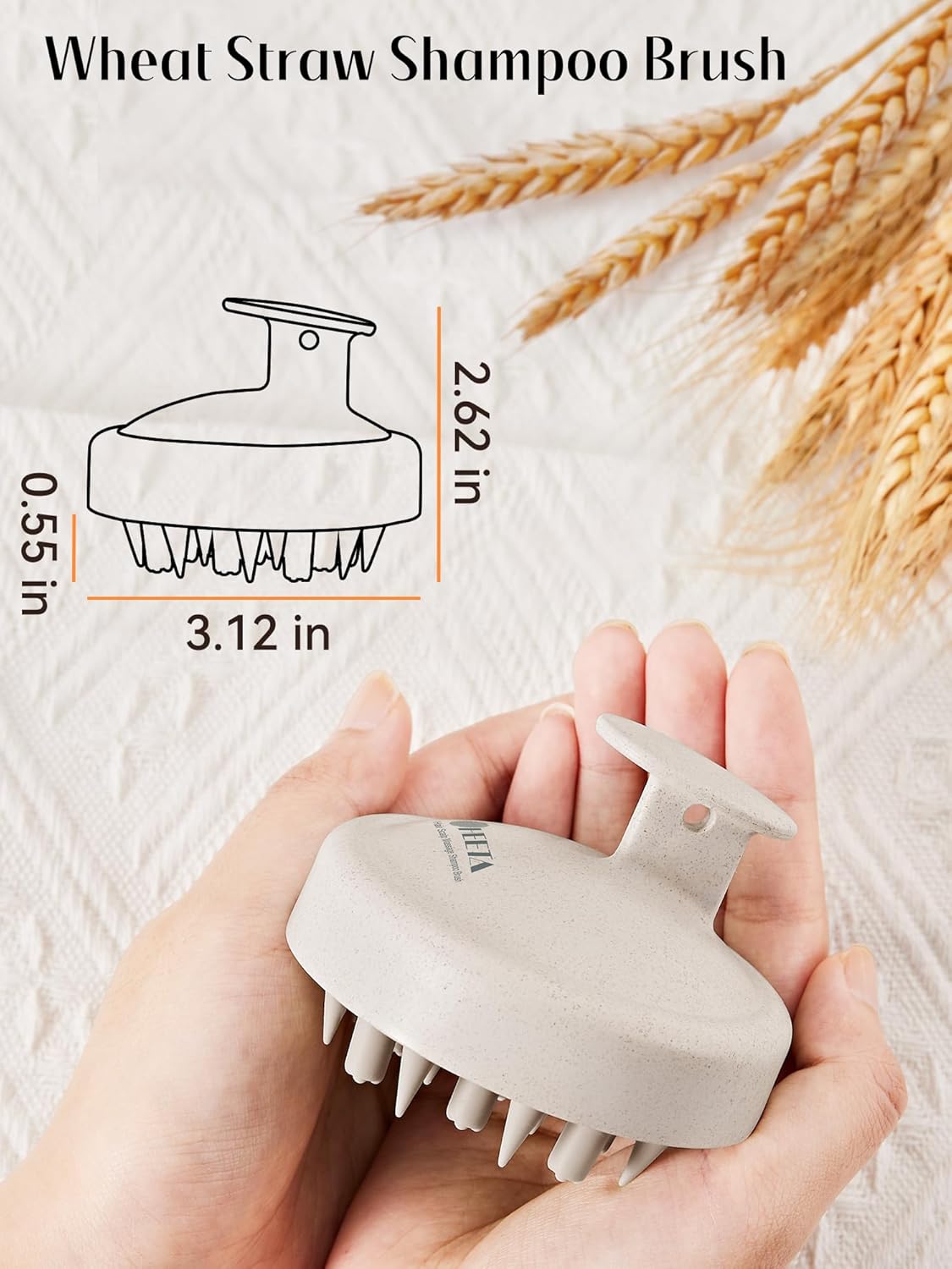 HEETA Hair Scalp Massager for Hair Growth, Shampoo Brush, Scalp Scrubber Exfoliator with Soft