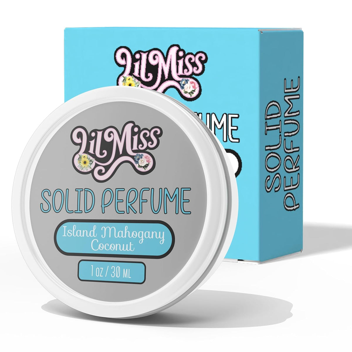 Island Mahogany Coconut Perfume Balm for Women, Women's Solid Perfume with Mahogany Coconut