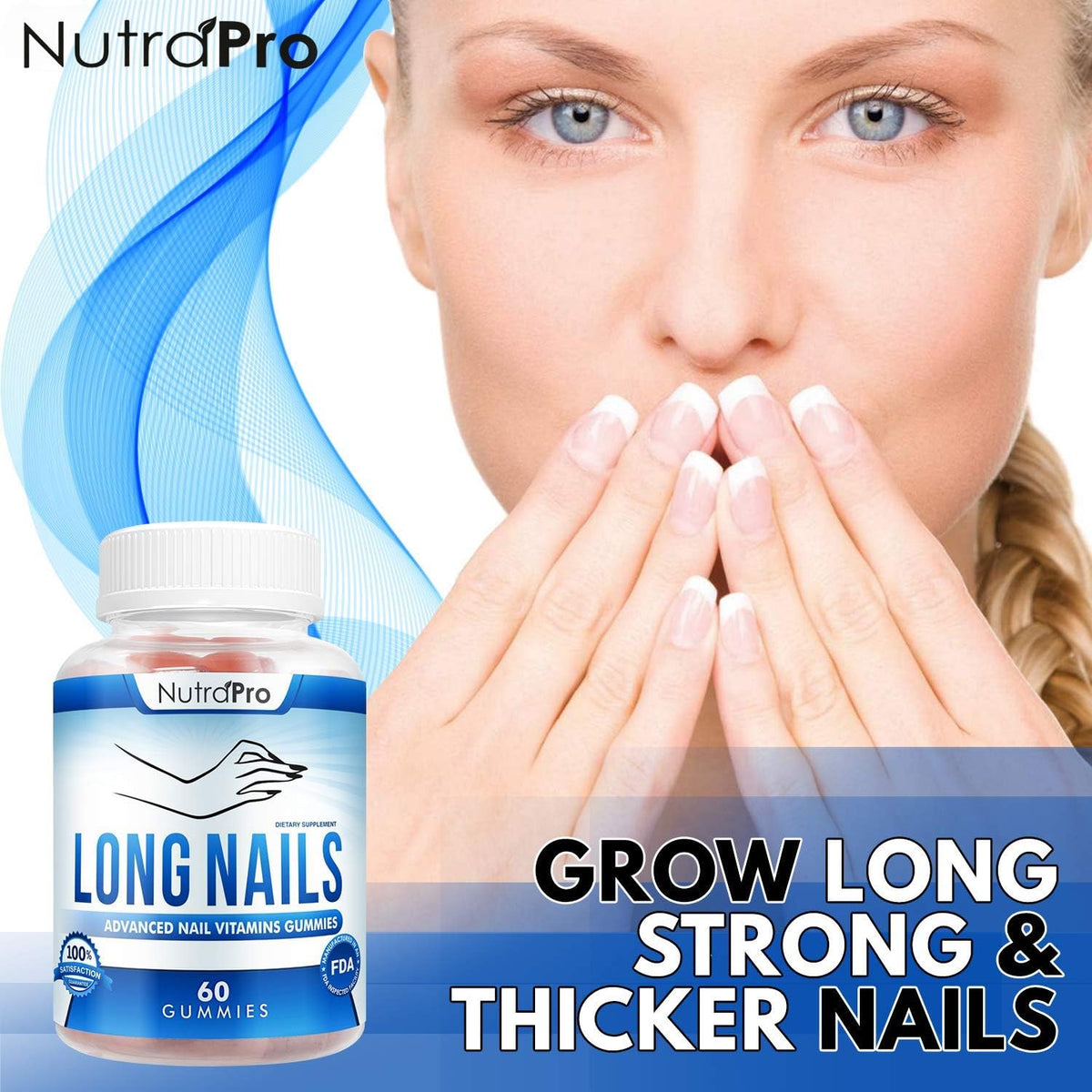 NutraPro Nail Growth Vitamins for Stronger Nail - No More Chipped Nails.Nail Strengthener and
