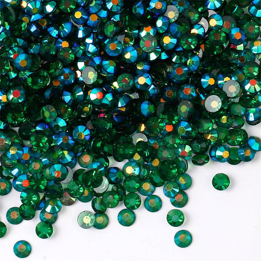 1000 Pieces SS20 5mm Flatback Rhinestones AB Clear Round Gems Crystals for Nail Art DIY Crafts
