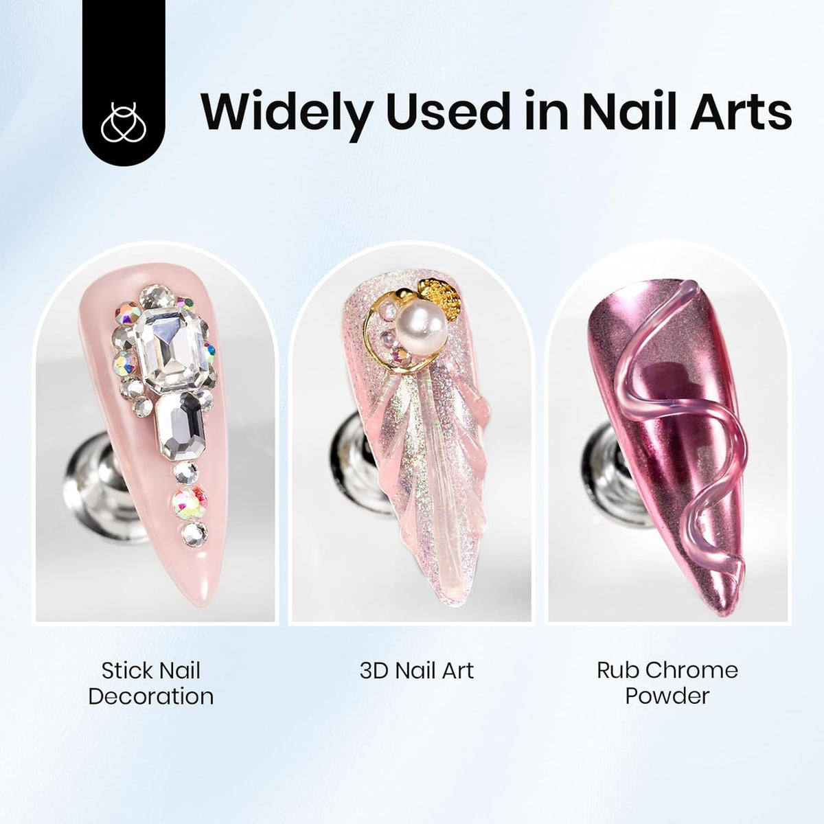 Beetles Sculpting Gel 3D Nail Art - Halloween White No Wipe Nail Polish 3D Rhinestone Building