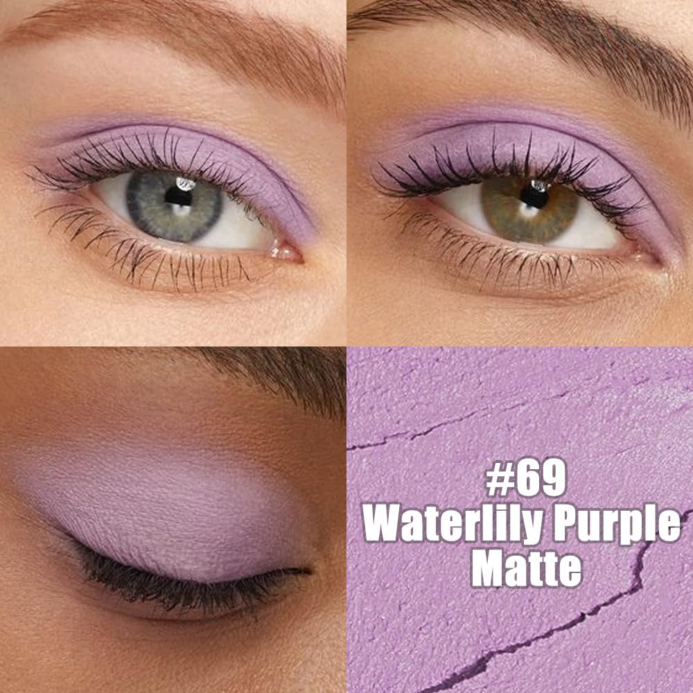 Kaely Cream Eye Shadow Sticks, Waterlily Purple Matte Eyeliner Pencil Eyeshadow Palette Makeup, Eye