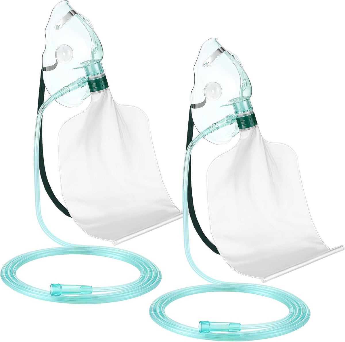 Geiserailie 2PCS XL Non Rebreather Oxygen Mask with Reservoir Bag, Non Rebreathing Oxygen Mask with
