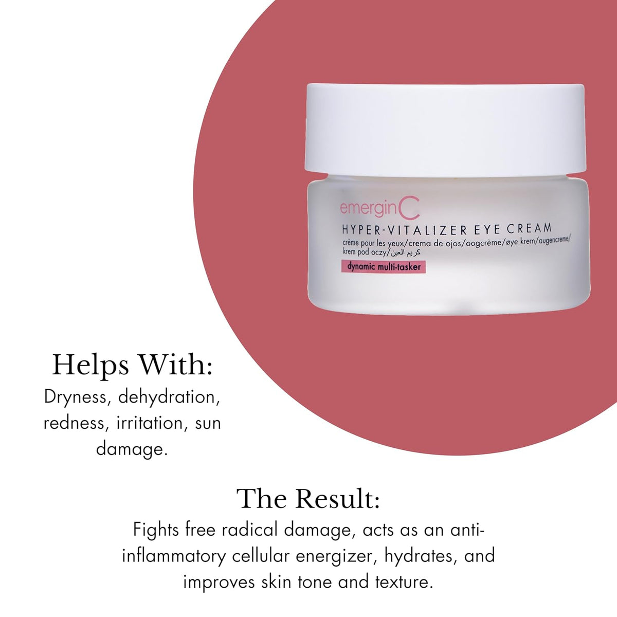 emerginC Hyper-Vitalizer Cream - Antioxidant Facial Moisturizer - Alpha-Lipoic Acid, Hyaluronic