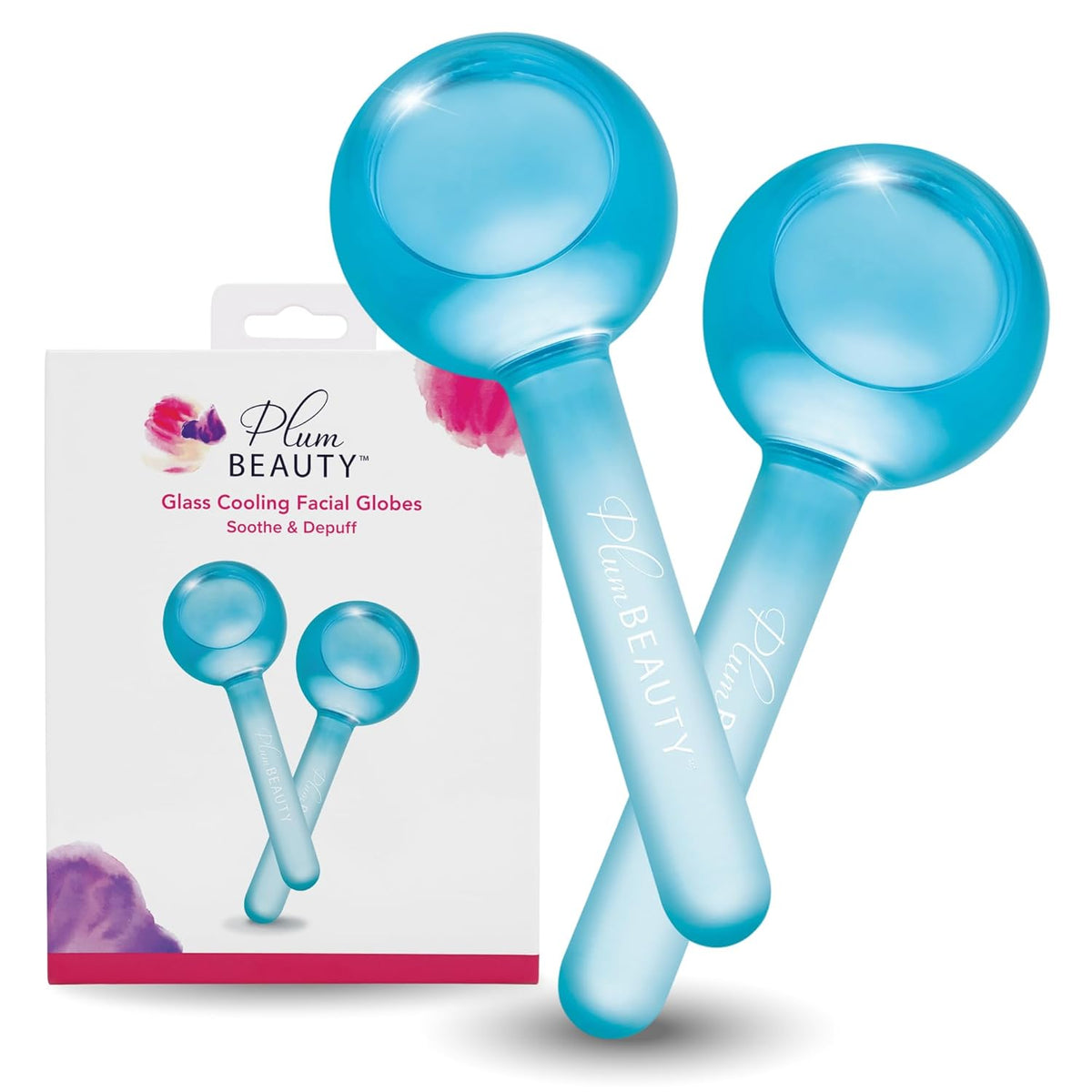 Facial Ice Globes - Cooling Massage Tools for Refreshing Skincare Routine, Enhances Self Care