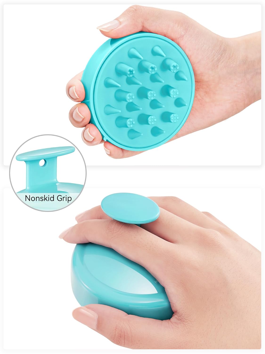 HEETA Hair Scalp Massager for Hair Growth, Shampoo Brush, Scalp Scrubber Exfoliator with Soft