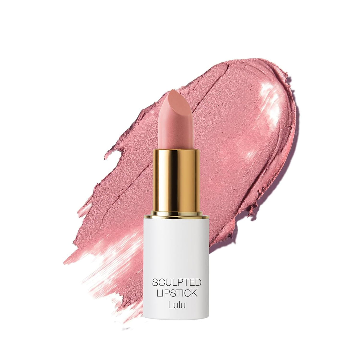 Ogee Full Bloom Sculpted Lipstick (Lulu - White Pink) - Long Lasting Organic Lipstick with Jojoba