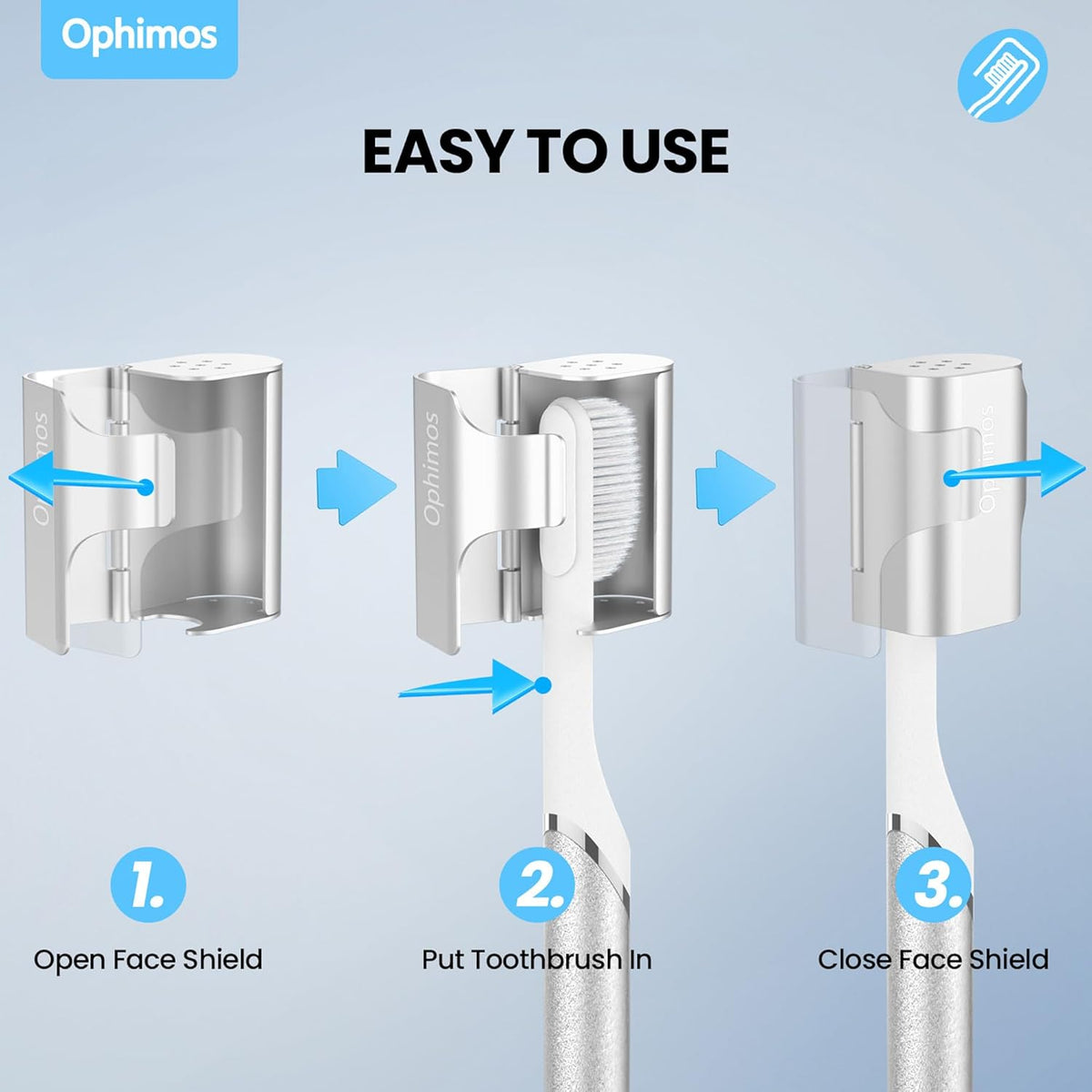 Aluminum Alloy Toothbrush Head Cover/Cap/Protector Case,Travel Toothbrush Covers Long-lasting