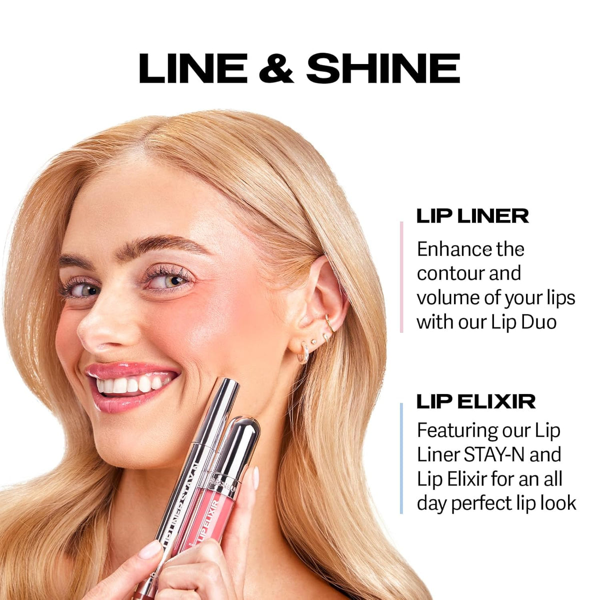 Sacheu Lip Liner STAY-N & Lip Elixir Bundle — Long Lasting Matte Lip Tattoo, Transfer Proof