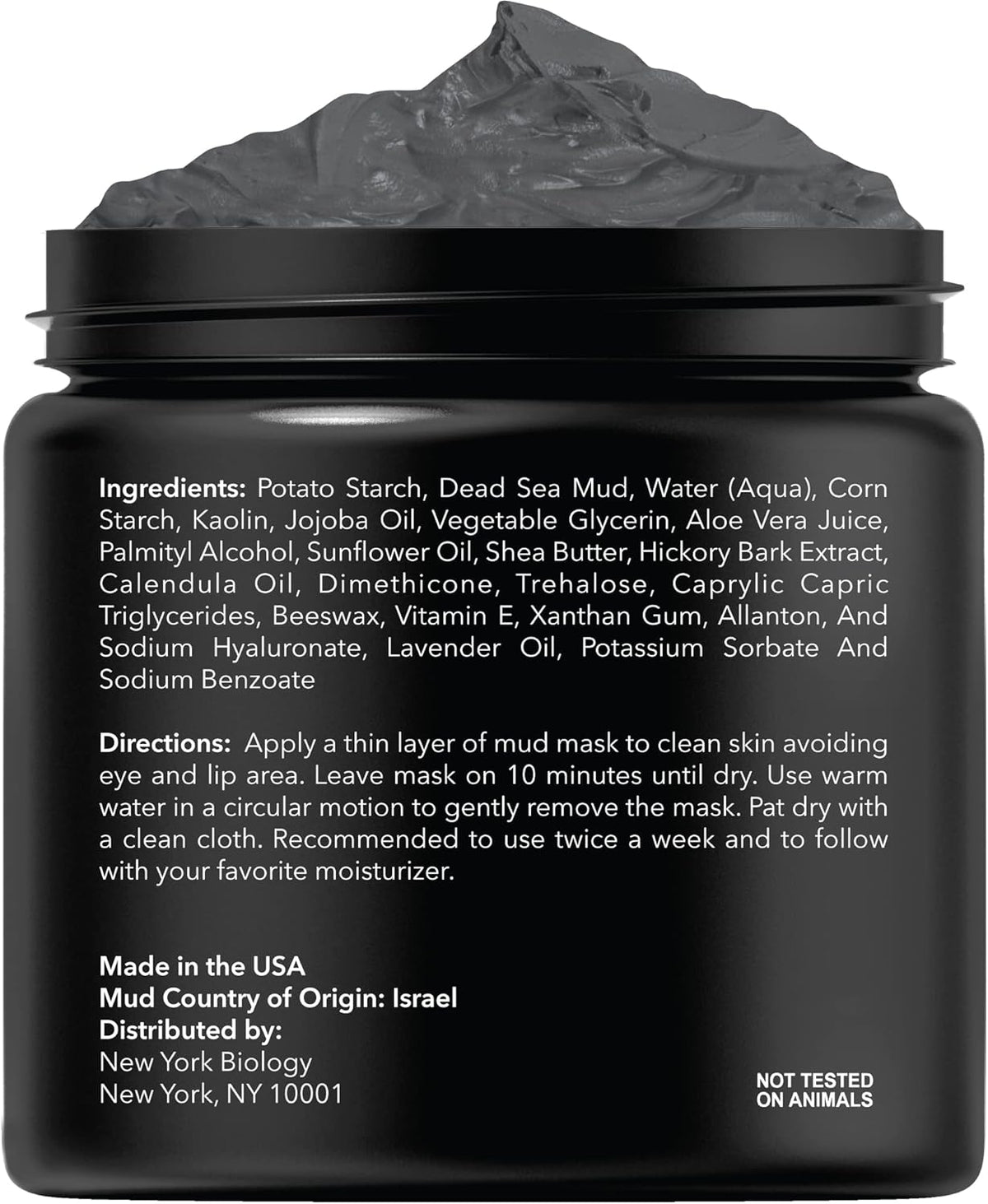 New York Biology Dead Sea Mud Mask for Face and Body | Spa Quality Pore Refiner for Oily Skin |