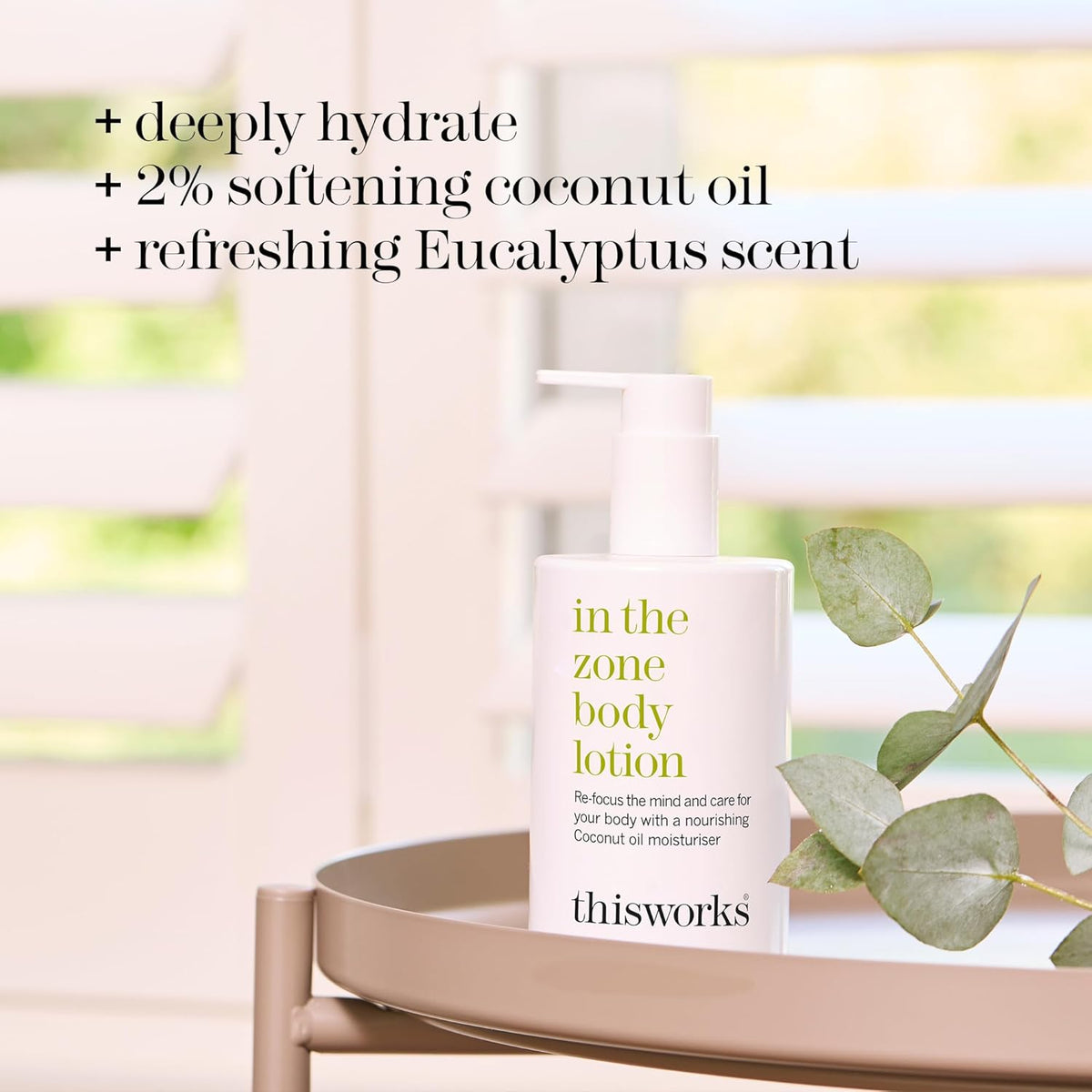 THISWORKS In The Zone Body Lotion, Natural Therapeutic Lotion, 300ml, 10.1 fl. oz