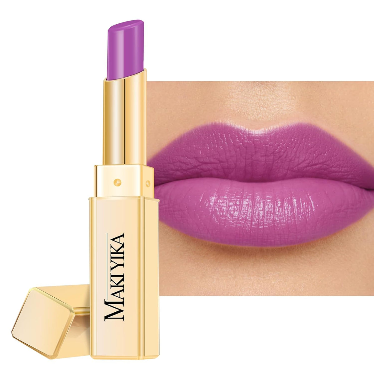 MAKI YIKA Moisture Purple Lipstick for Women Hydrate Lip Gloss for Dry Cracked Lips Weightless