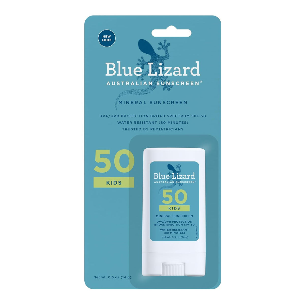 BLUE LIZARD Mineral Sunscreen Stick with Zinc Oxide SPF 50+ Water Resistant UVA/UVB Protection Easy