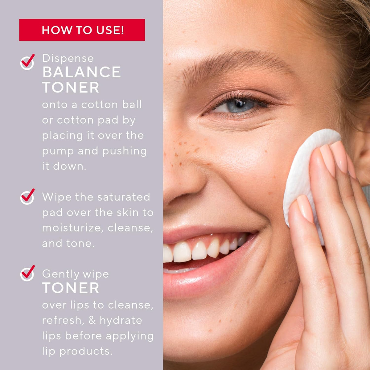Mirabella Balance Toner for Face, Unscented Alcohol-Free Toner Offers Restorative Hydration &