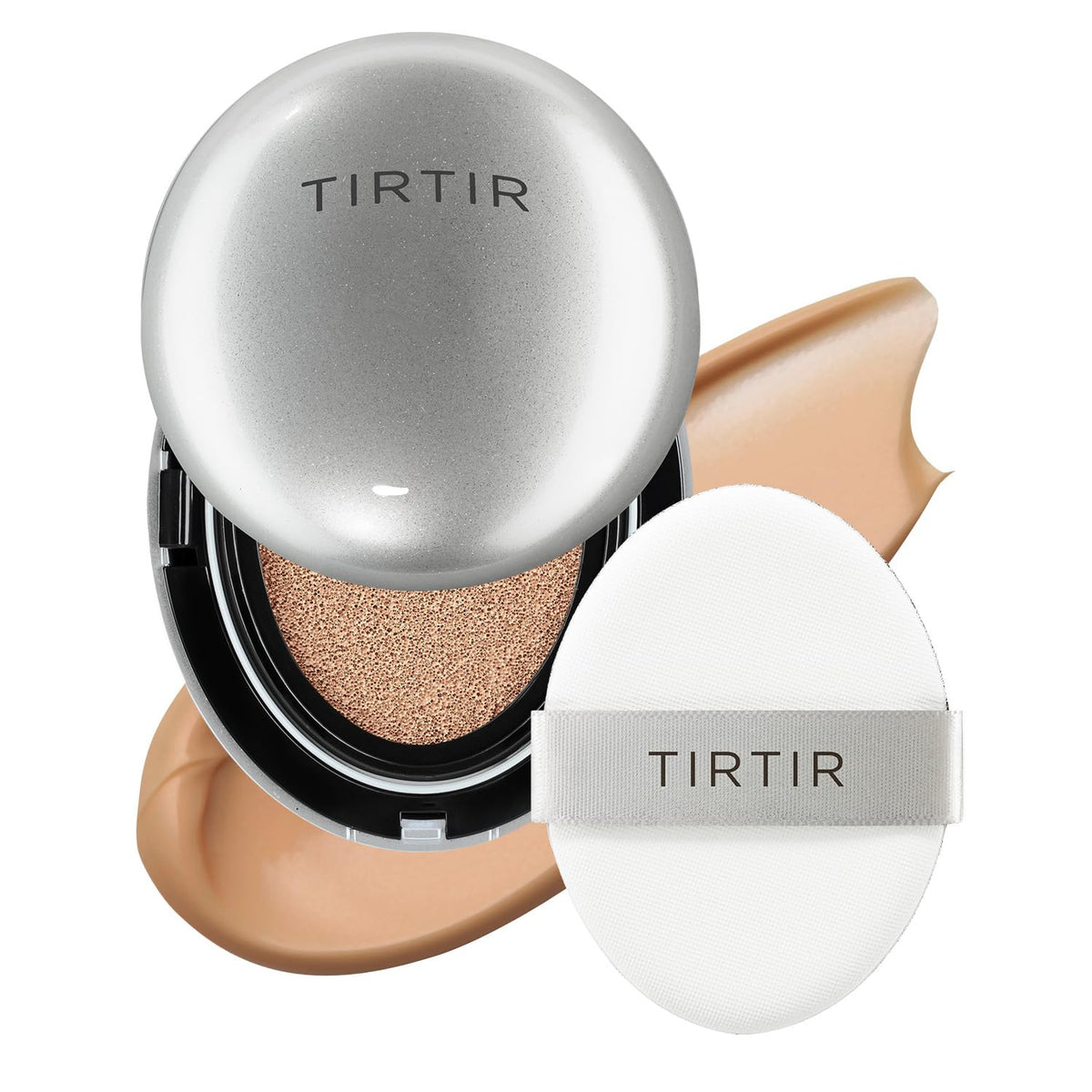 TIRTIR Mask Fit Aura Silver Cushion Foundation | Semi-glow Finish, Natural Coverage, Moisturizing