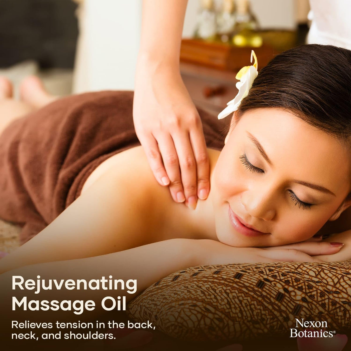 Sore Muscle Massage Oil for Massage Therapy 8 fl oz - Refreshing and Relaxing - Natural Oils with